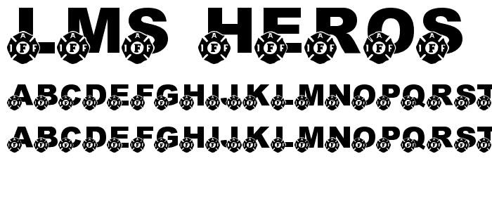 LMS Heros Among The Ashes font